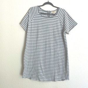 Michael Kors Short Sleeve Striped tee shirt Dress XL